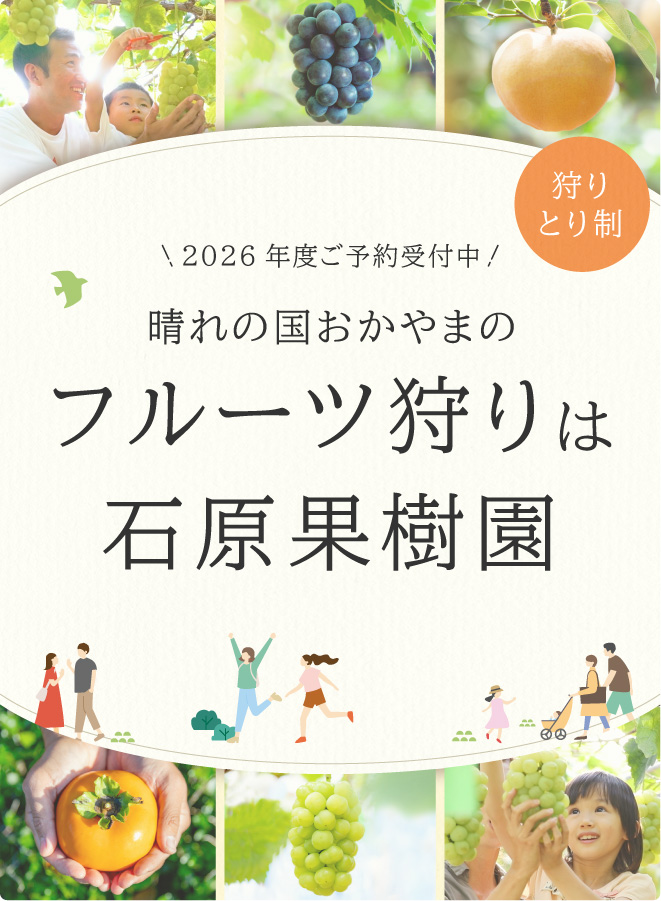 晴れの国おかやまのフルーツ狩りは石原果樹園